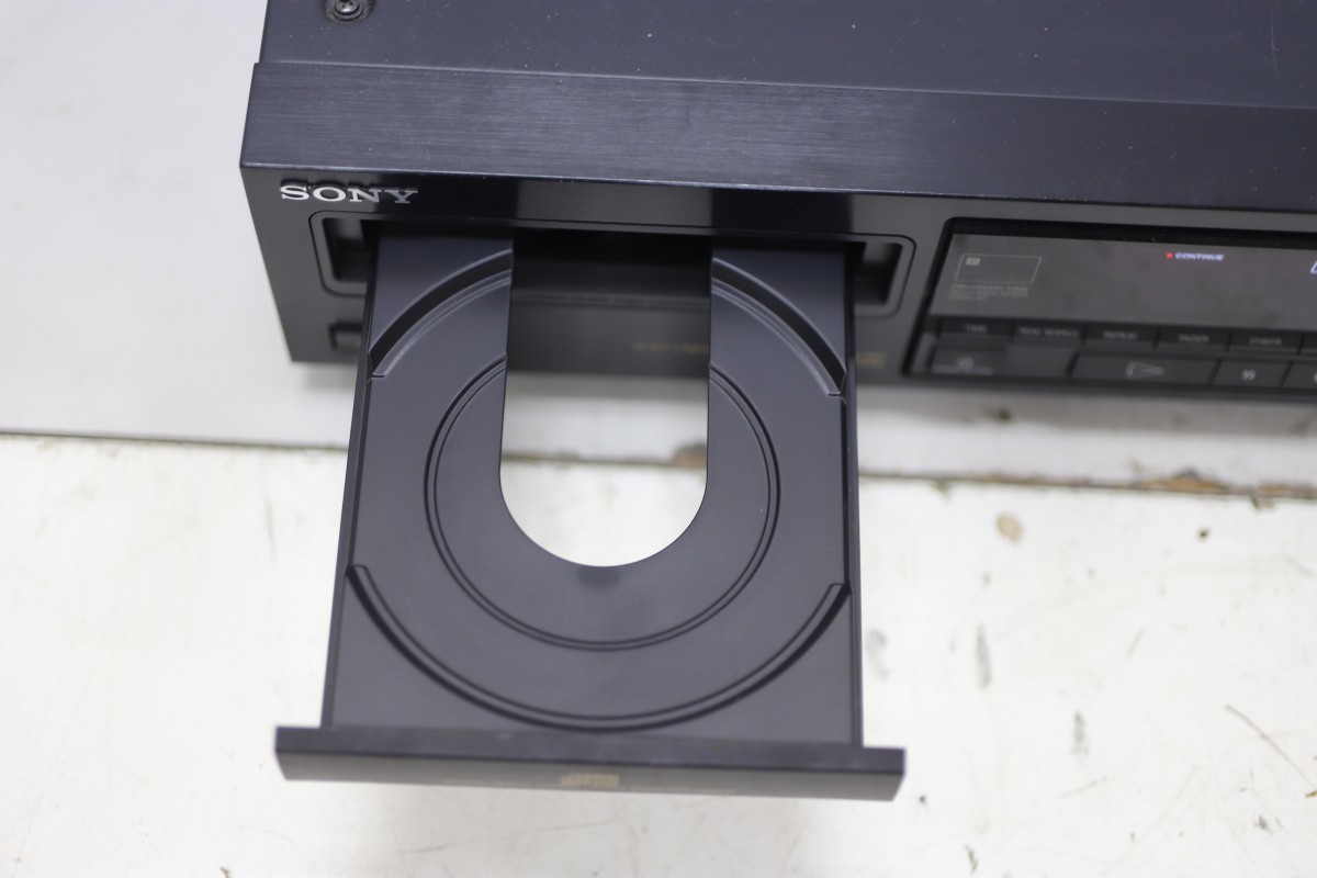SONY CDP-790 ソニー CDプレーヤー リモコン(RM-D490)付き CDデッキ(B1327)_画像5