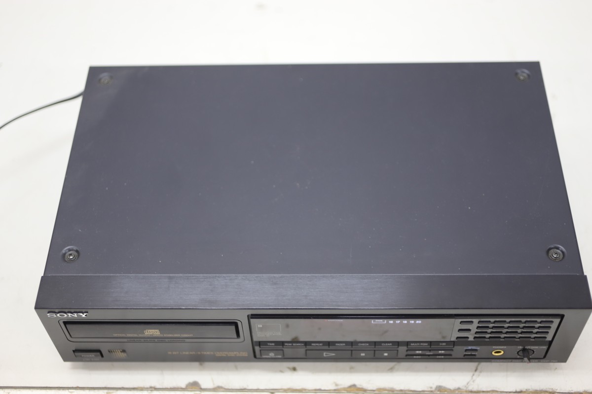 SONY CDP-790 ソニー CDプレーヤー リモコン(RM-D490)付き CDデッキ(B1327)_画像4