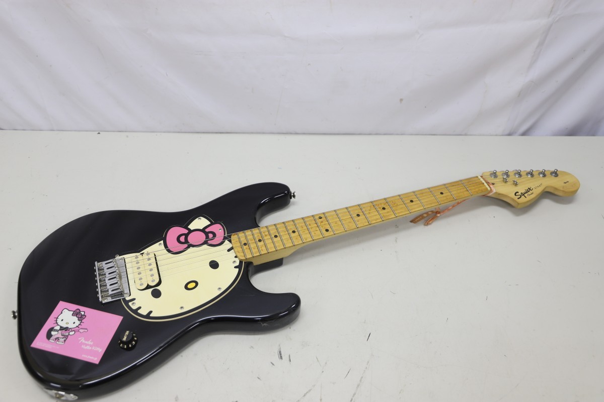 Squier by Fender ハローキティ エレキギター スクワイア フェンダー ストラト Hello Kitty（F1465）_画像1