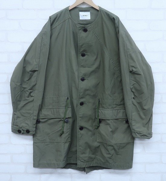 2J7303■WTAPS 18ss PEEP■JACKET.NYCO.SATIN 181WVDT-JKM01 ダブルタップス コート_画像1