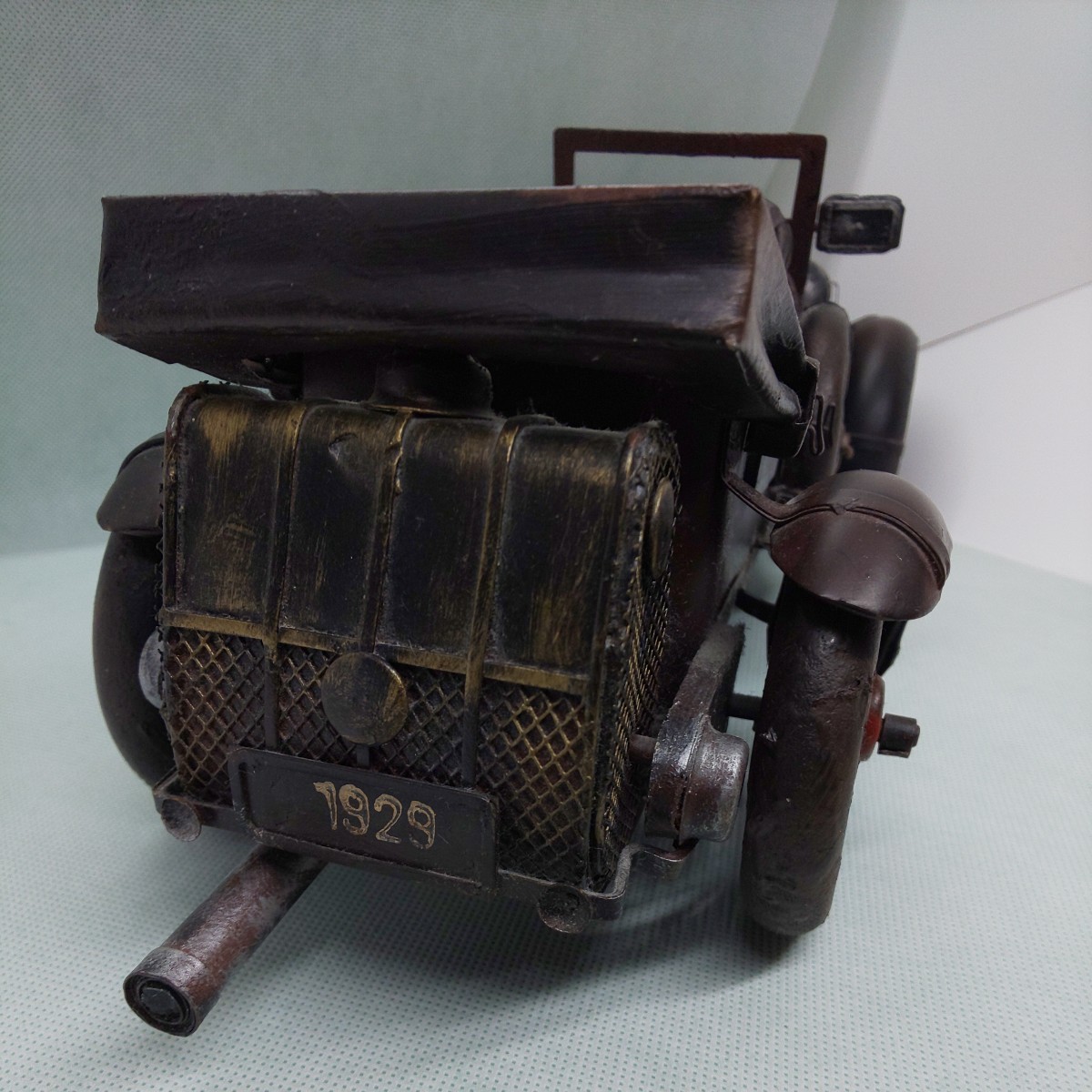 ロールスロイス ベントレー クラシックカー 1929 ブリキの玩具 ビンテージ インテリア 匿名配送_画像6