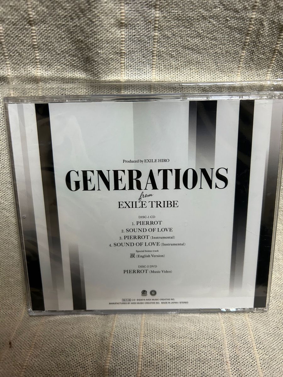 GENERATIONS from EXILE TRIBE / PIERROT CD