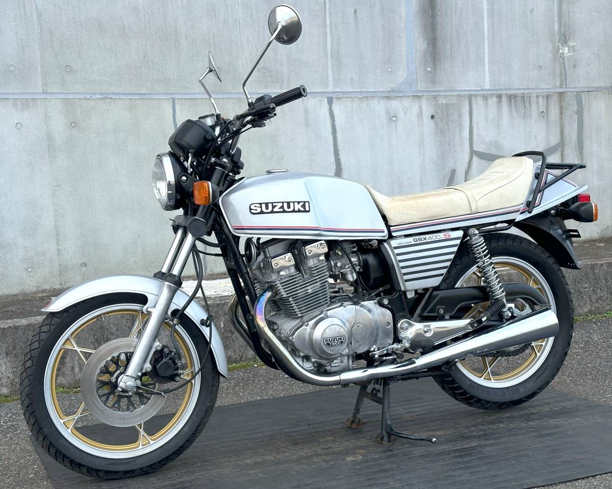 超極上GSX400 ザリ!! エンジン絶好調!! 状態最高!! アメザリ スズキ SUZUKI エンジン実働 動画あり 旧車絶版車 GSX400E GSX400F カタナ