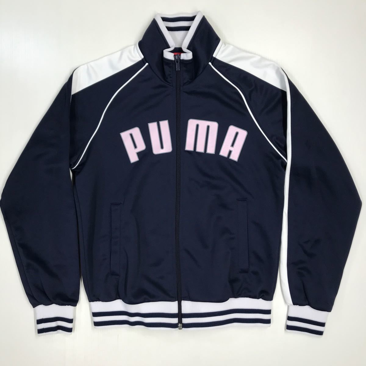 美品　PUMA プーマ　ジャージジャケット　日本製　トラックジャケット　レディース　Mサイズ　311-118a_画像1