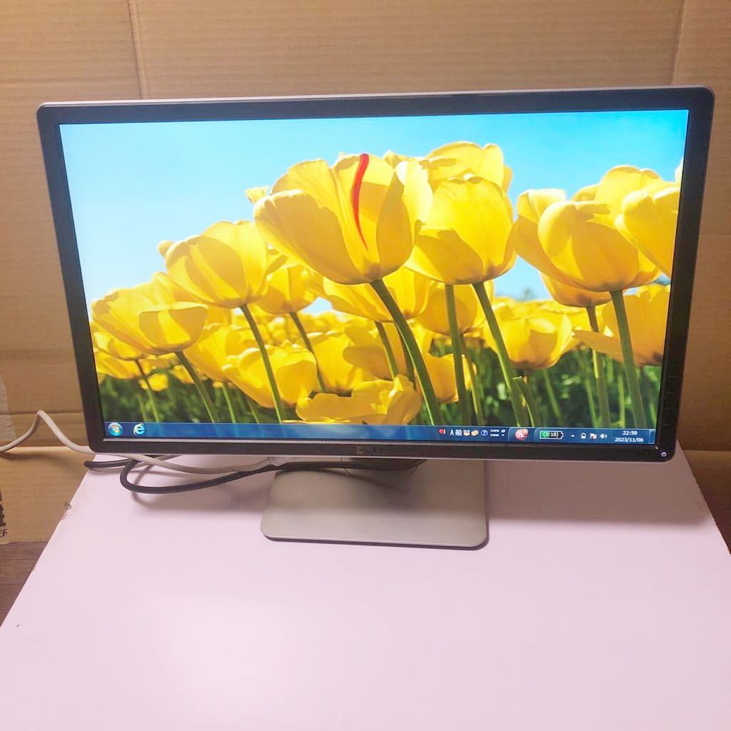 中古良品DELL 23型液晶モニター P2314Ht ブラック VGA/DVI-D/DisplayPort/USB IPSパネル 縦向き可能 フルHD 高さ調節可能 動作品_画像1