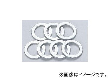 2輪 アクティブ ワッシャー アルミ/1mm厚（内径10mm） 20999007 入数：7枚 JAN：4538792044774_画像1