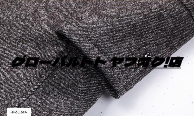 新品*メンズ ビジネスコート 新品ロングコート 厚手 ウール テーラードジャケット 裏ボア 高級 セレブ　WOOL 紳士スーツ M~4XL_画像7