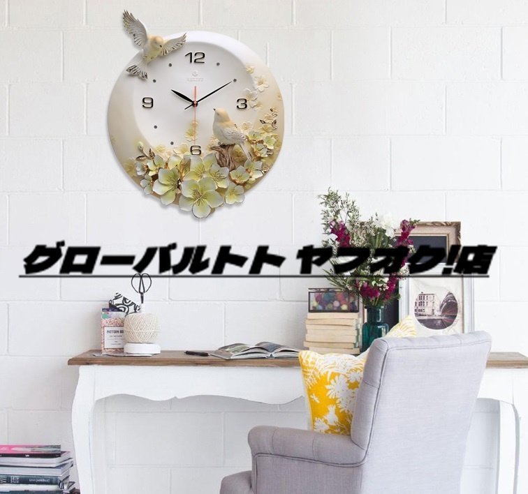 極美品 ★壁掛け時計 鳥 高級 豊富なデザイン おしゃれ 室内芸術_画像3