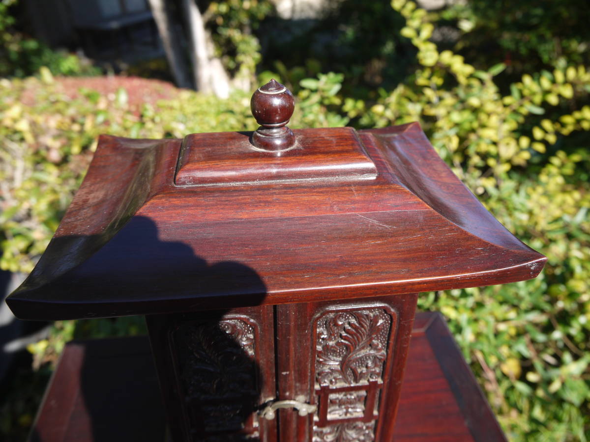 TS31121】 唐木 花梨? 厨子 仏具 当時物 一点物 高級 仏教美術 TS31121】 唐木 花梨? 厨子 仏具 当時物 一点物 高級 仏教美術