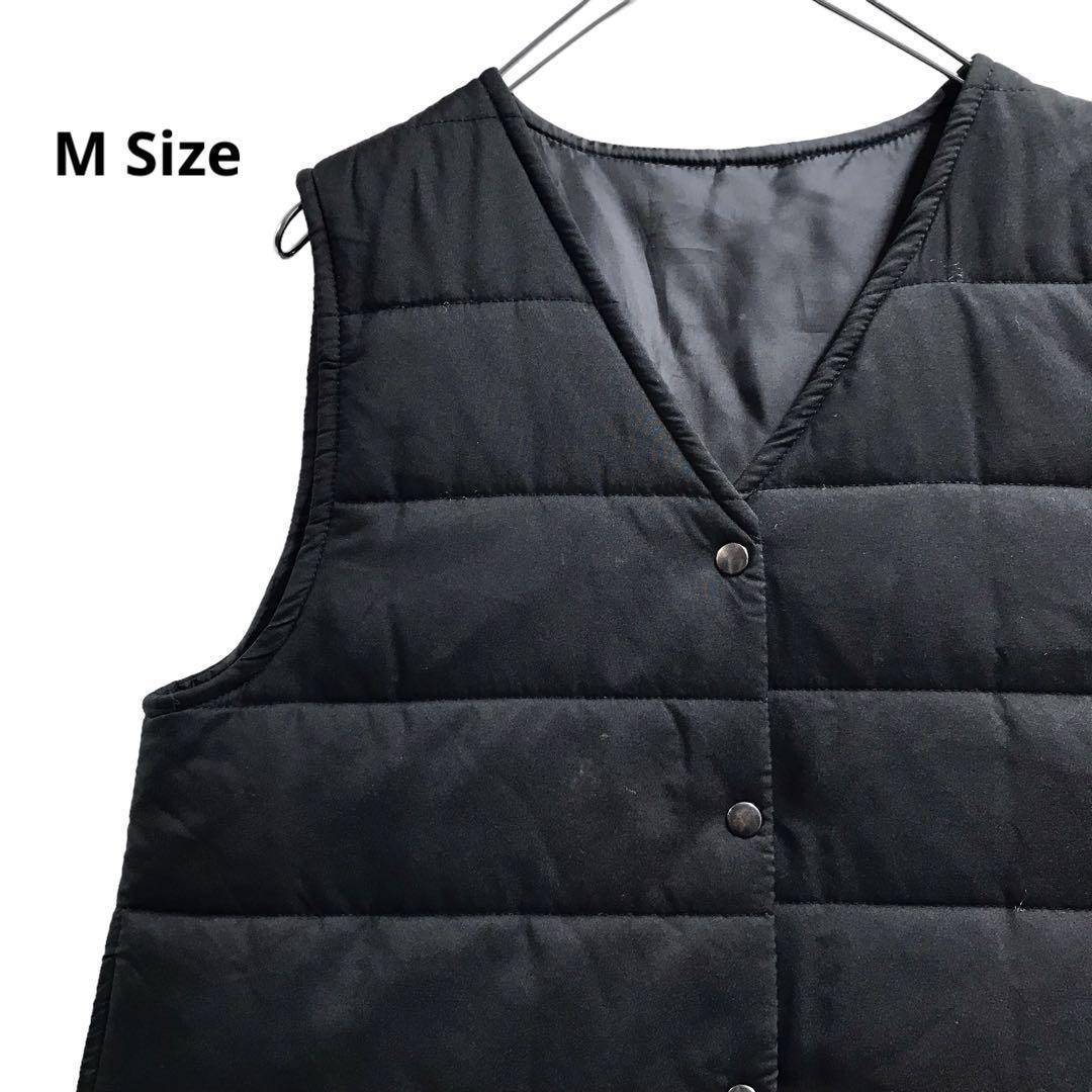  down vest thin autumn winter black lady's M a34