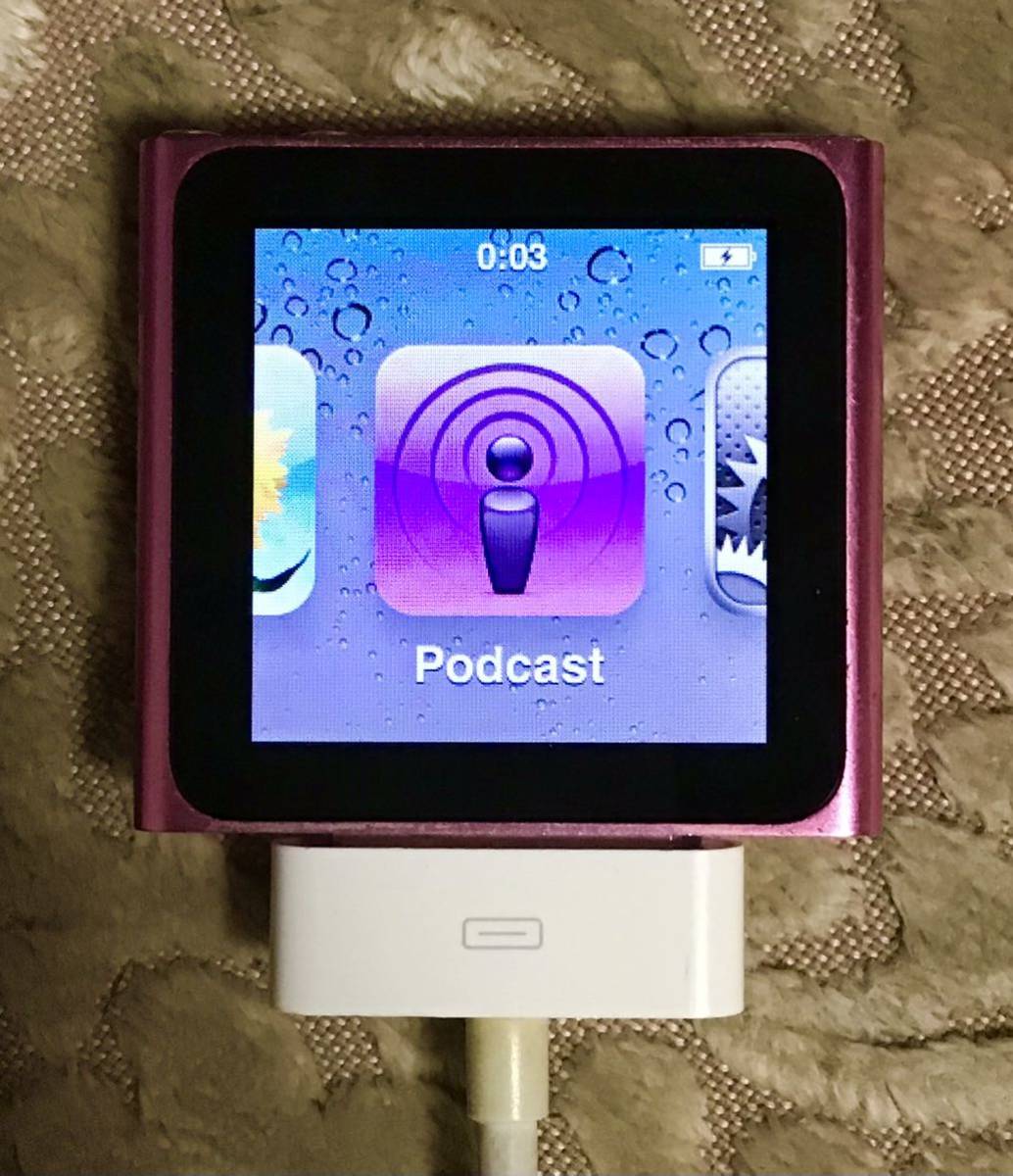 iPod nano 第6世代 8GB ピンク MC692J/A A1366 Apple (２)_画像1