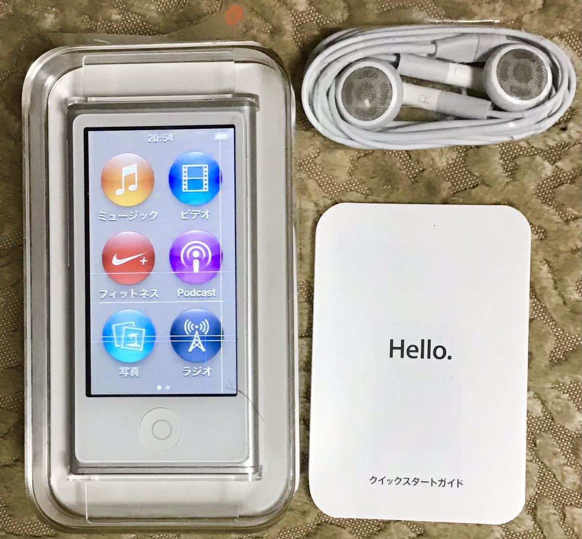 iPod nano 第7世代 16GB シルバー MD480J/A A1446 Apple 純正イヤホン シリアル同ケース入_画像1