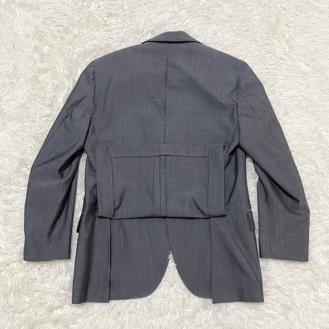 LARDINI【美品】テーラードジャケット 48 L位 グレー 現行タグ LARDINI【美品】テーラードジャケット 48 L位 グレー 現行タグ