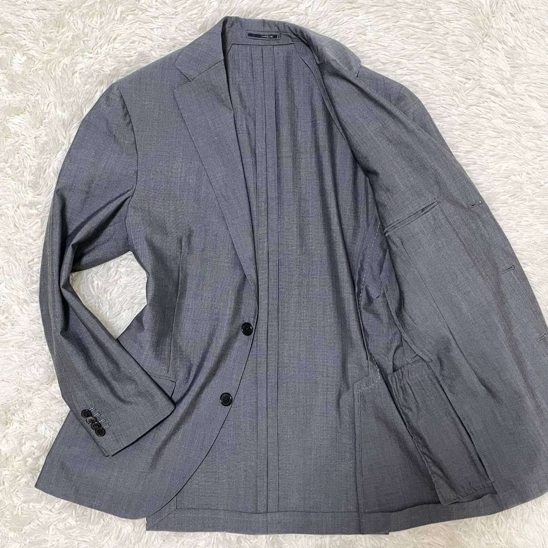 LARDINI【美品】テーラードジャケット 48 L位 グレー 現行タグ LARDINI【美品】テーラードジャケット 48 L位 グレー 現行タグ