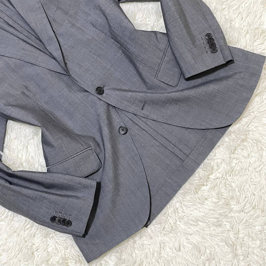LARDINI【美品】テーラードジャケット 48 L位 グレー 現行タグ LARDINI【美品】テーラードジャケット 48 L位 グレー 現行タグ