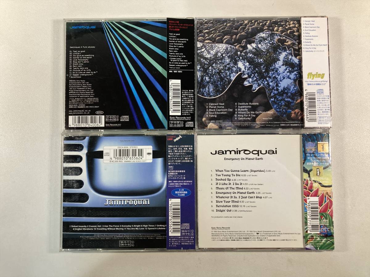 W7797 ジャミロクワイ 帯付き 国内盤 4枚セット｜Jamiroquai Emergency on Planet Earth Travelling Without Moving A Funk Odysseyの画像2