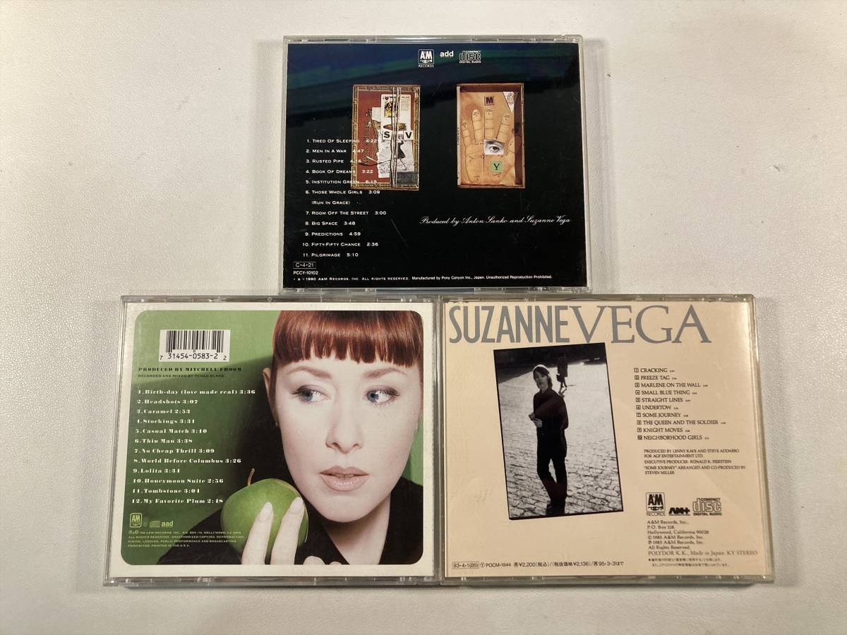 W7864 スザンヌ・ヴェガ 3枚セット｜Suzanne Vega 街角の詩 夢紡ぎ Days of Open Hand 欲望の9つの対象 Nine Objects of Desire_画像2