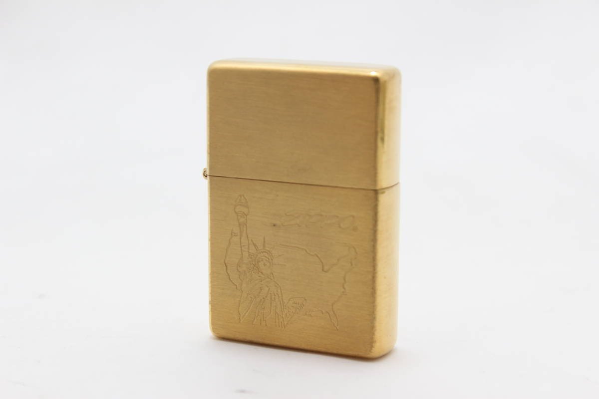 ZiPPO ジッポー　自由の女神　G　XV 刻印　ゴールド　60サイズ_画像1