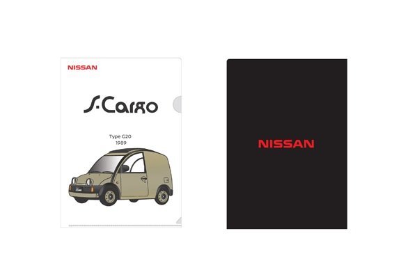 日産純正 名車 4種 クリアファイルセット 新品 フィガロ Be-1 パオ エスカルゴ FIGARO PAO s-cargo_画像4