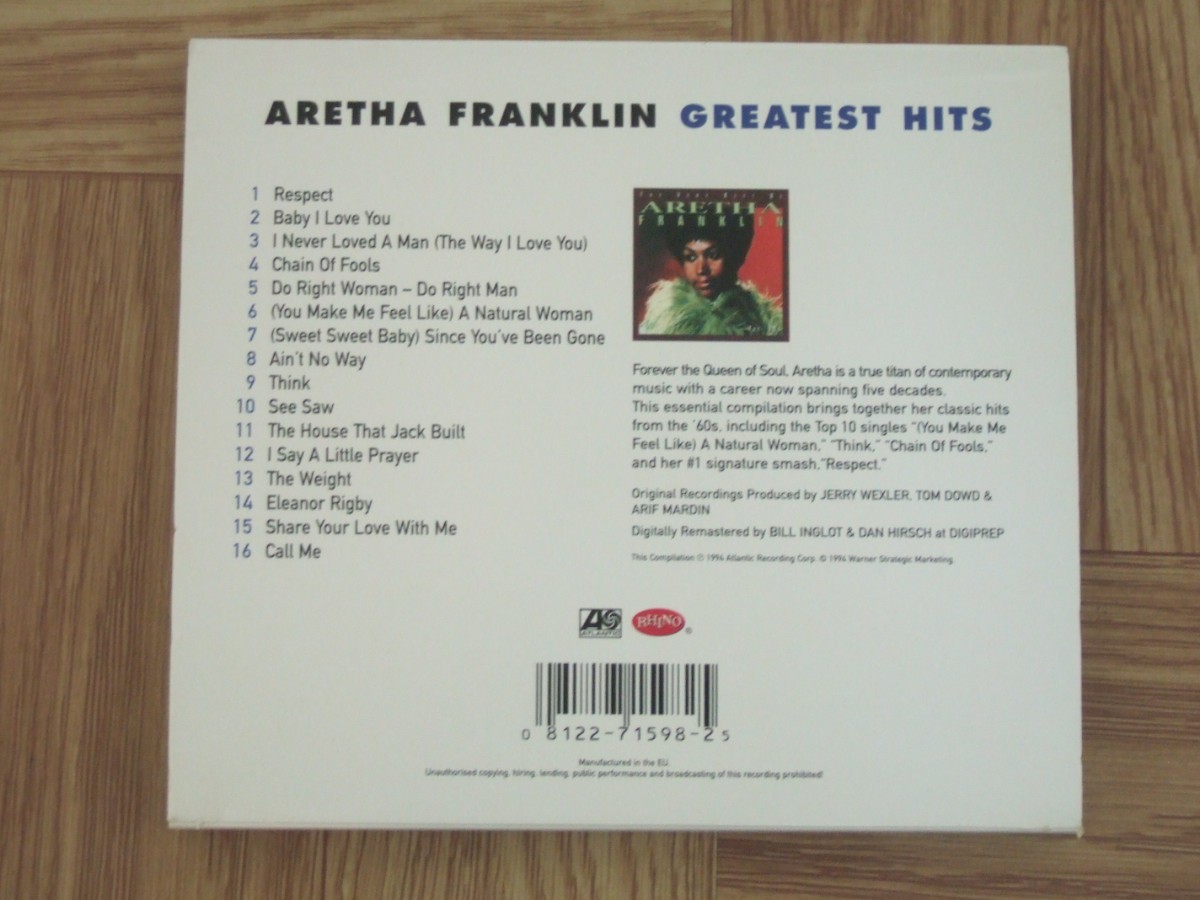 【CD】アレサ・フランクリン ARETHA FRANKLIN / THE VERY BEST OF ARETHA FRANKLIN 