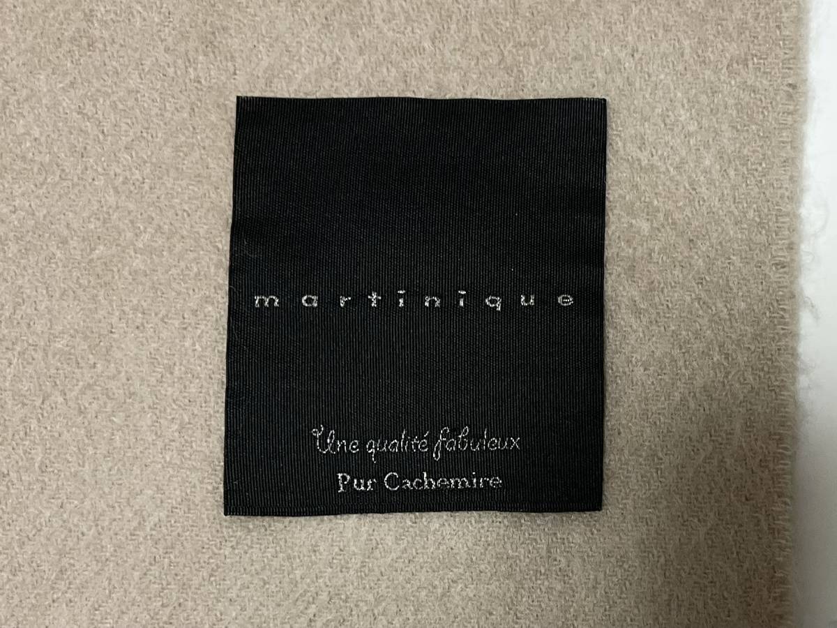 ★martinique マクティニーク カシミヤ100% 大判 マフラー _画像4