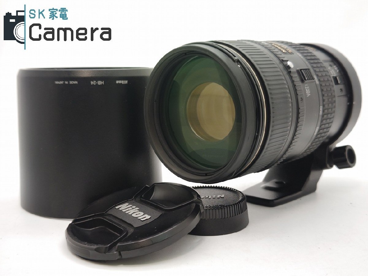 Nikon ED AF VR-NIKKOR 80-400ｍｍ F4.5-5.6 D ニコン HB-24 三脚座 付 MF不良の画像1