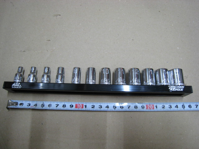 ◆◆MAC TOOLs マックツール 差込1/4 メトリック スプラインソケット 12PC 未使用