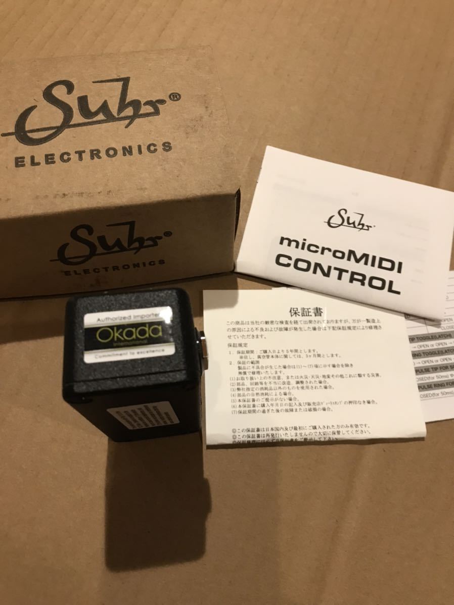 新品同様！Suhr Electronics - ”micro MIDI CONTROL” （オカダインターナショナル 正規輸入品）_画像5
