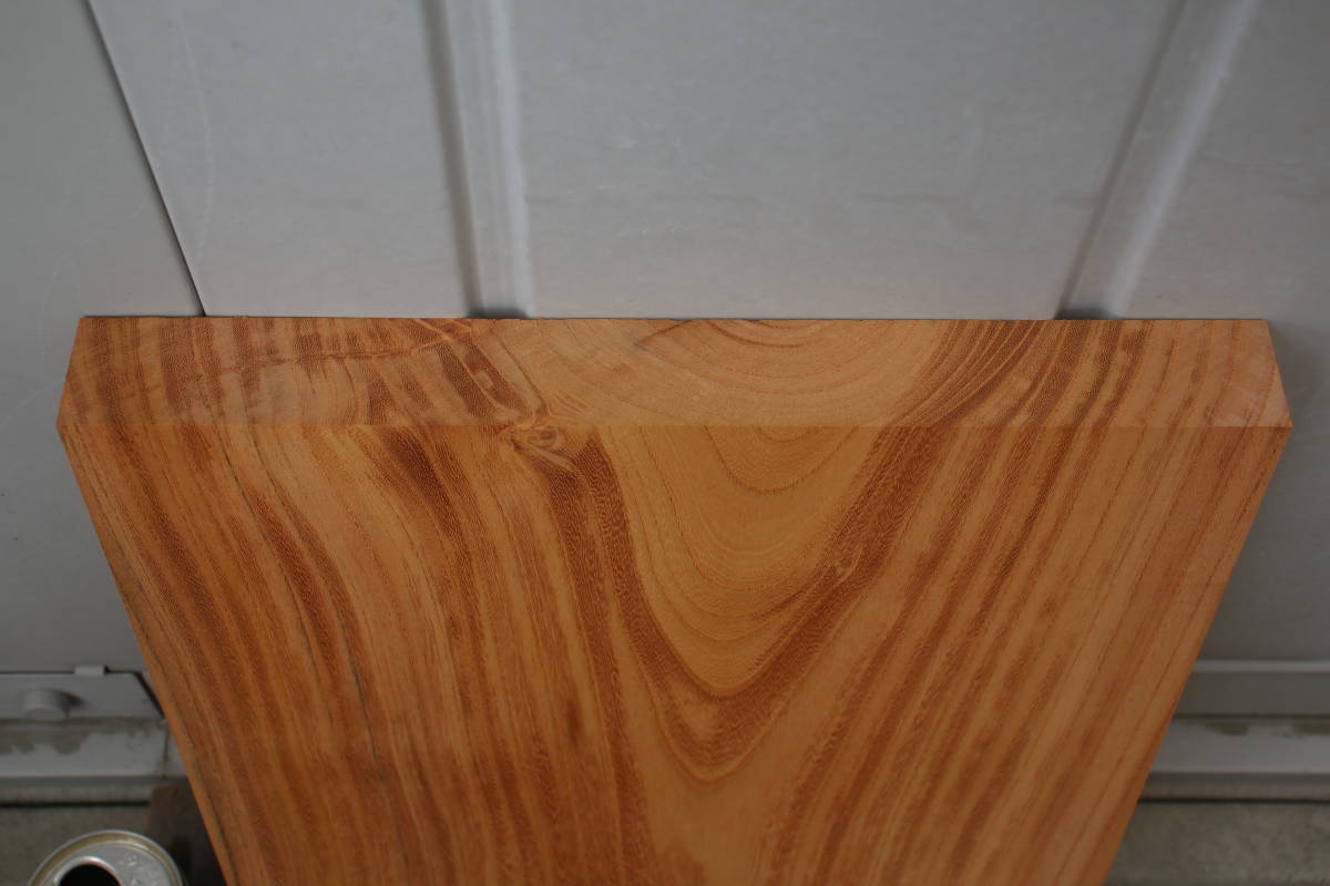 欅　けやき　ケヤキ　無垢材　棚板　テーブル　長さ35.5cm　幅28.0cm　厚み3.1cm_画像7