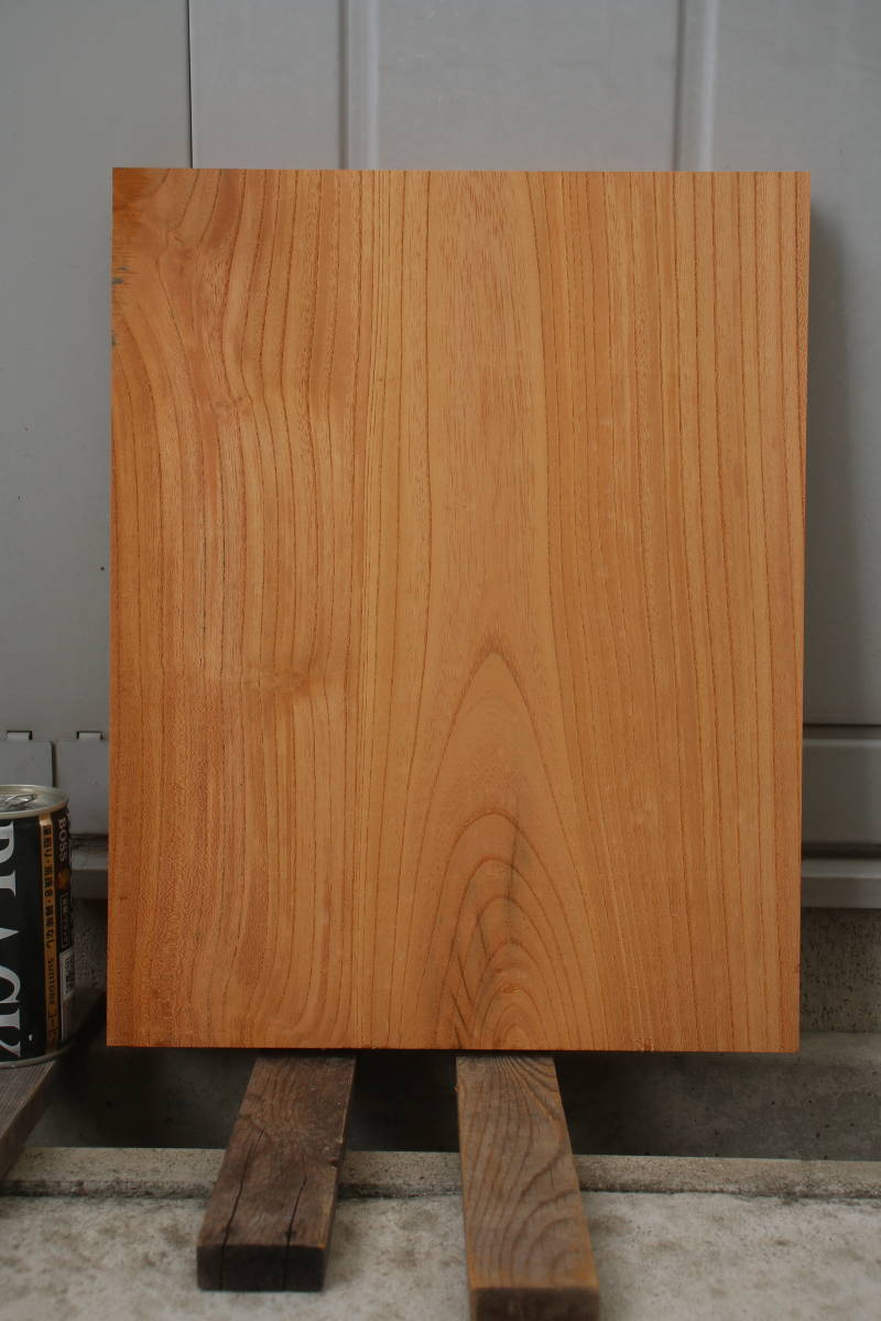 欅　けやき　ケヤキ　無垢材　棚板　テーブル　長さ35.5cm　幅28.0cm　厚み3.1cm_画像2