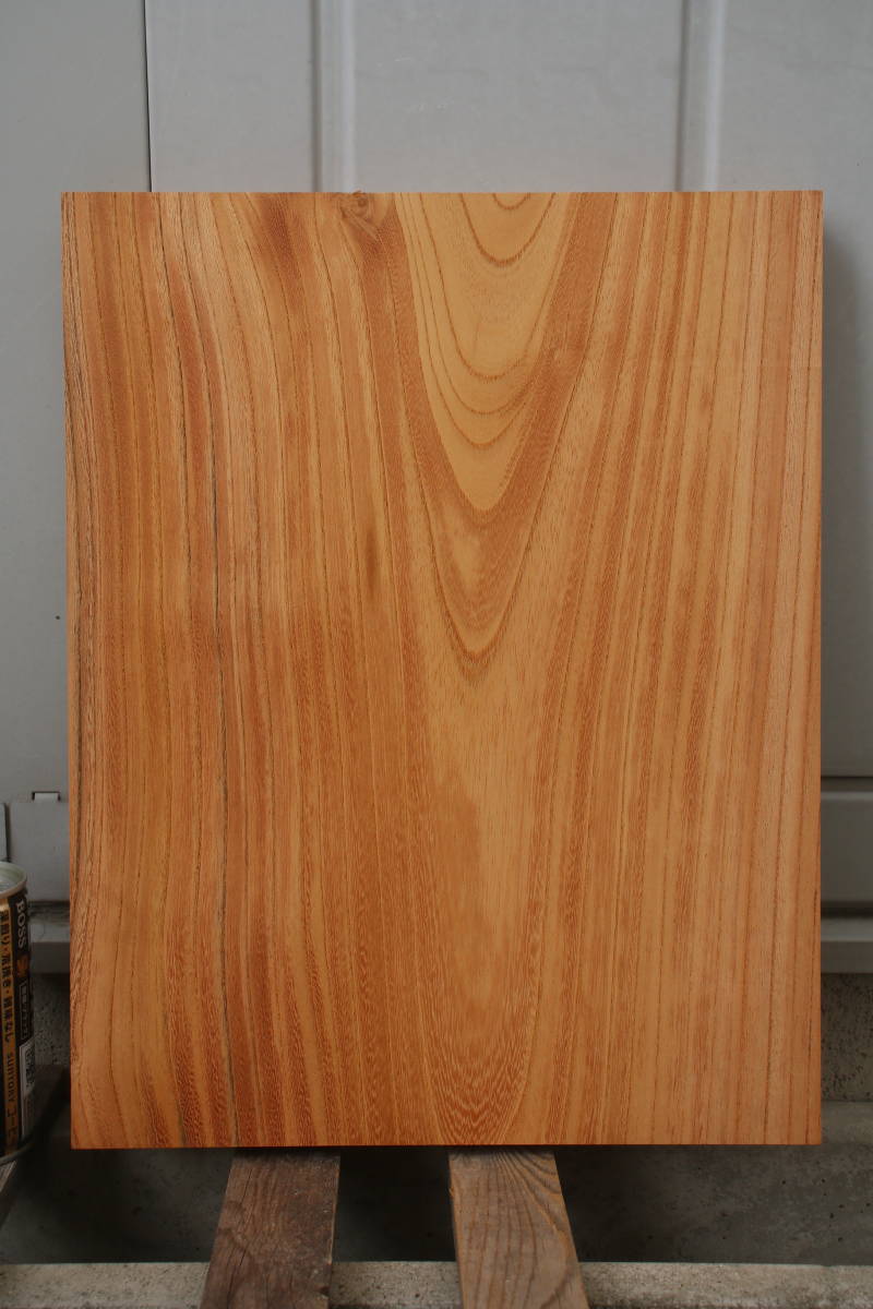欅　けやき　ケヤキ　無垢材　棚板　テーブル　長さ35.5cm　幅28.0cm　厚み3.1cm_画像3