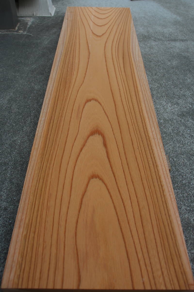 欅　けやき　ケヤキ　無垢材　棚板　テーブル　長さ111.6cm　幅26.4cm　厚み3.5cm_画像6