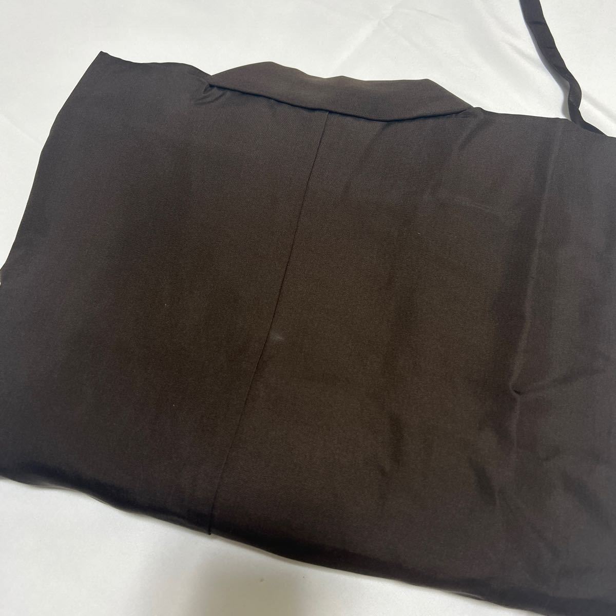 美品【改良服】茶 正絹 法衣 法要 葬儀 仏具 僧侶 装束 着物 袈裟 杉本法衣店_画像8