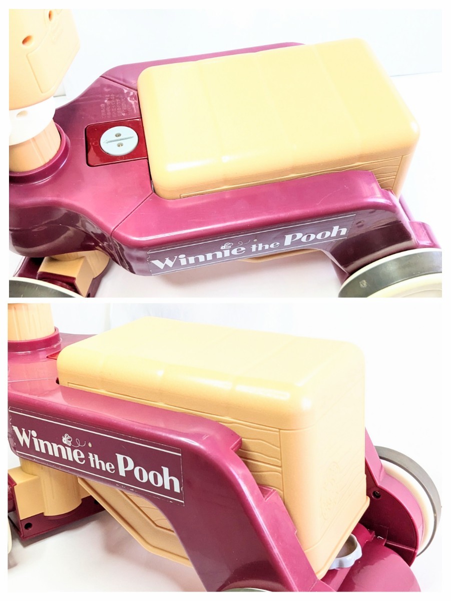  interior use * cleaning being completed * Winnie The Pooh [..... War car ] toy for riding handcart vehicle baby Kids for children * box less .