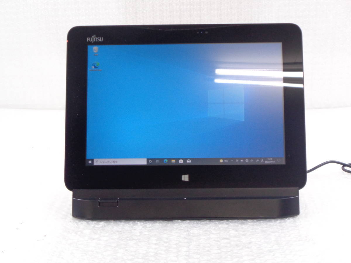 複数入荷★FUJITSU ARROWS Tab Q555/K64 / 10.1型（1920×1200）/ Atom Z3795 1.60GHz / メモリ4GB / SSD（eMMC）128GB / Windows 10 pro★_画像1