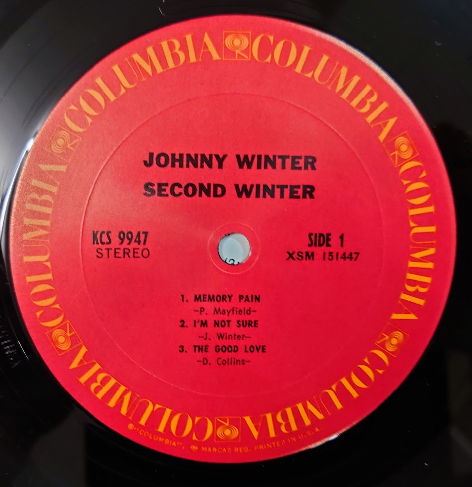 中古LP　johnny winter / second winter （輸入盤） KCS-9947 （２枚組）（side4はありません）_画像7