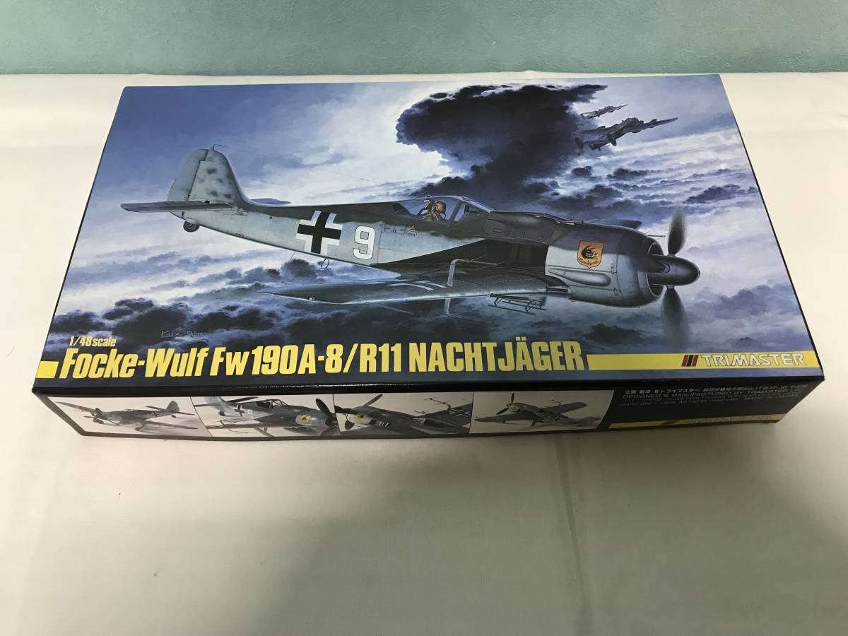 465/ 未組立 TRIMASTER 1/48スケール Focke-Wulf Fw190A-8/R11 NACHTJAGER フォッケウルフ_画像8