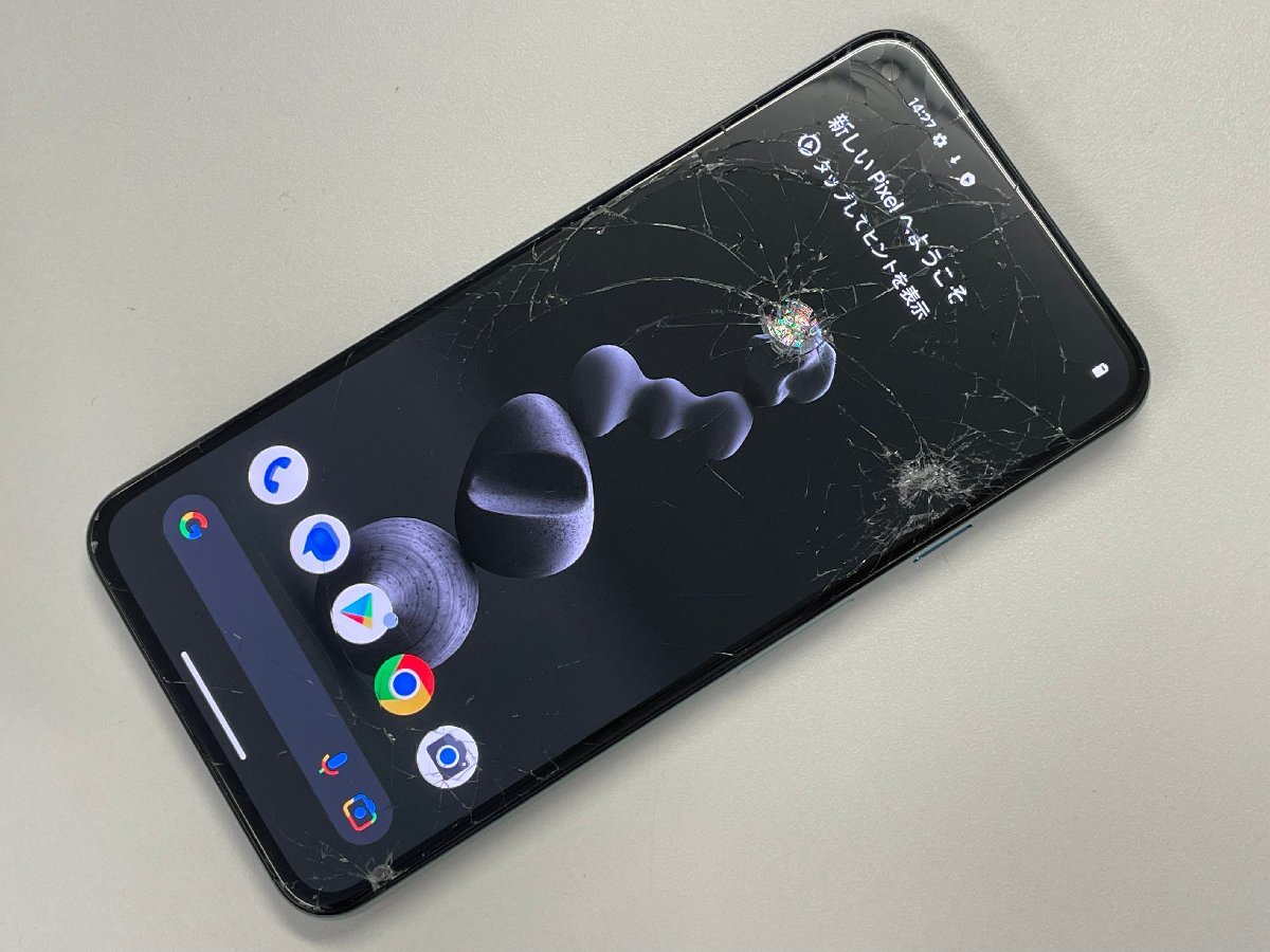 au Google Pixel 5 ソーダセージ SIMロック解除済 ジャンク_画像1