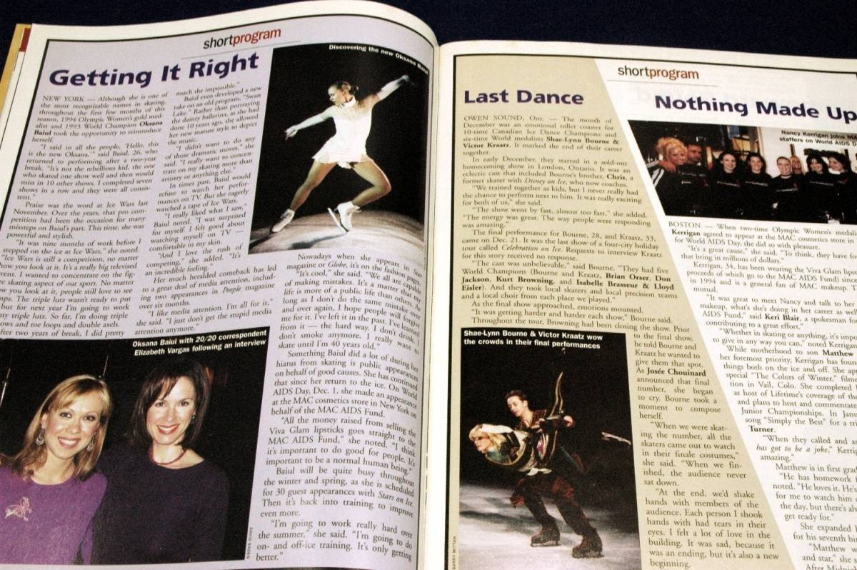 洋雑誌■2004.4【INTERNATIONAL FIGURE SKATING】サーシャ・コーエン/スターズ・オン・アイス/ライアン・ブラッドレイ/村主章枝の画像3