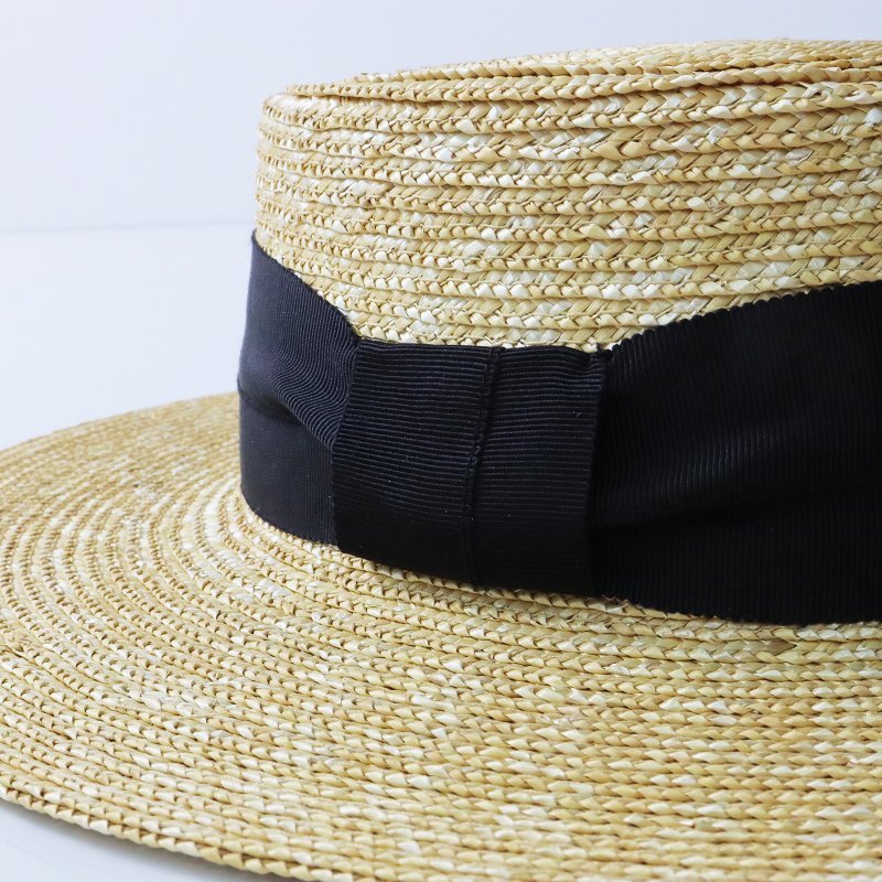  прекрасный товар рисовое поле средний шляпа магазин натуральный . дерево лента соломенная шляпа 57.5/ натуральный шляпа [2400013583459]