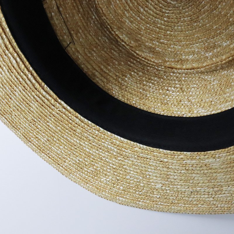  прекрасный товар рисовое поле средний шляпа магазин натуральный . дерево лента соломенная шляпа 57.5/ натуральный шляпа [2400013583459]