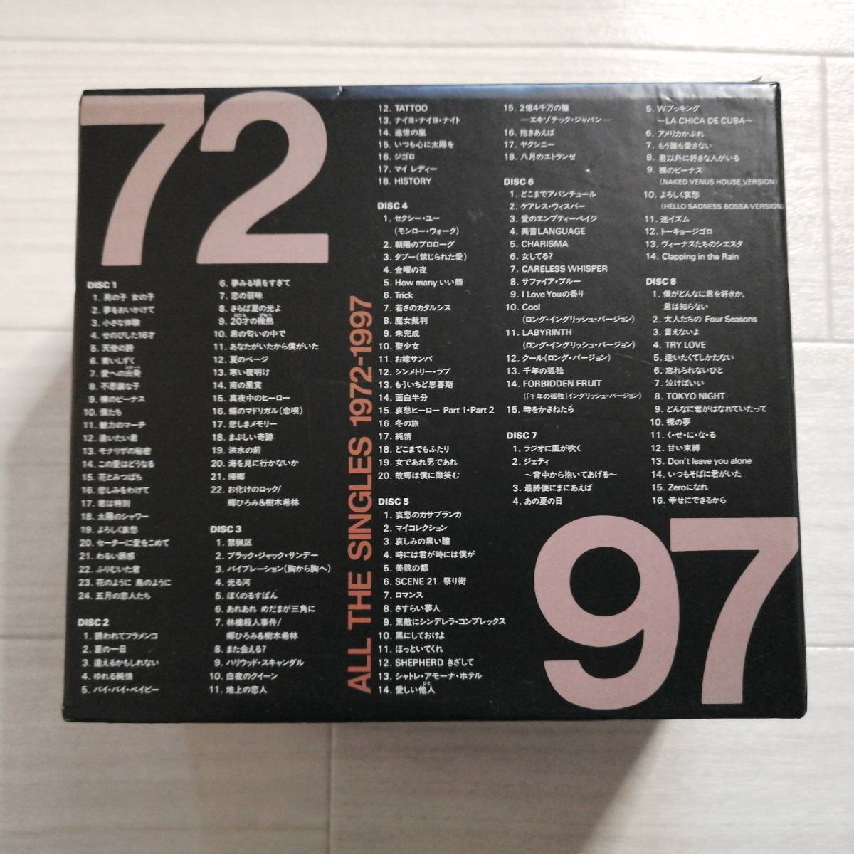郷ひろみ ALL THE SINGLES 1972-1997 BOX ピクチャーCD 8枚組 写真集 ブックレット 紙ジャケット 美品 グッズ_画像3