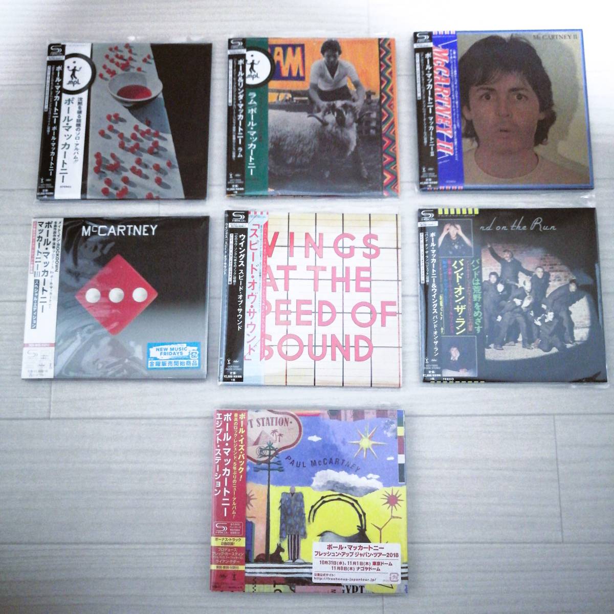 ポール・マッカートニー SHM-CD 7セット 8枚 wings ウイングス 他 紙ジャケット・帯付 新品・美品 グッズ Paul McCartney_画像1