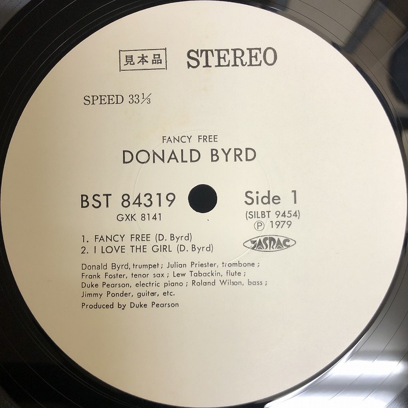 美品 プロモ 見本盤 / ドナルド・バード「FANCY FREE」ファンシー・フリー / DONALD BYRD / Blue Note・キング盤 GXK8141 レア盤 / 帯付き_画像4