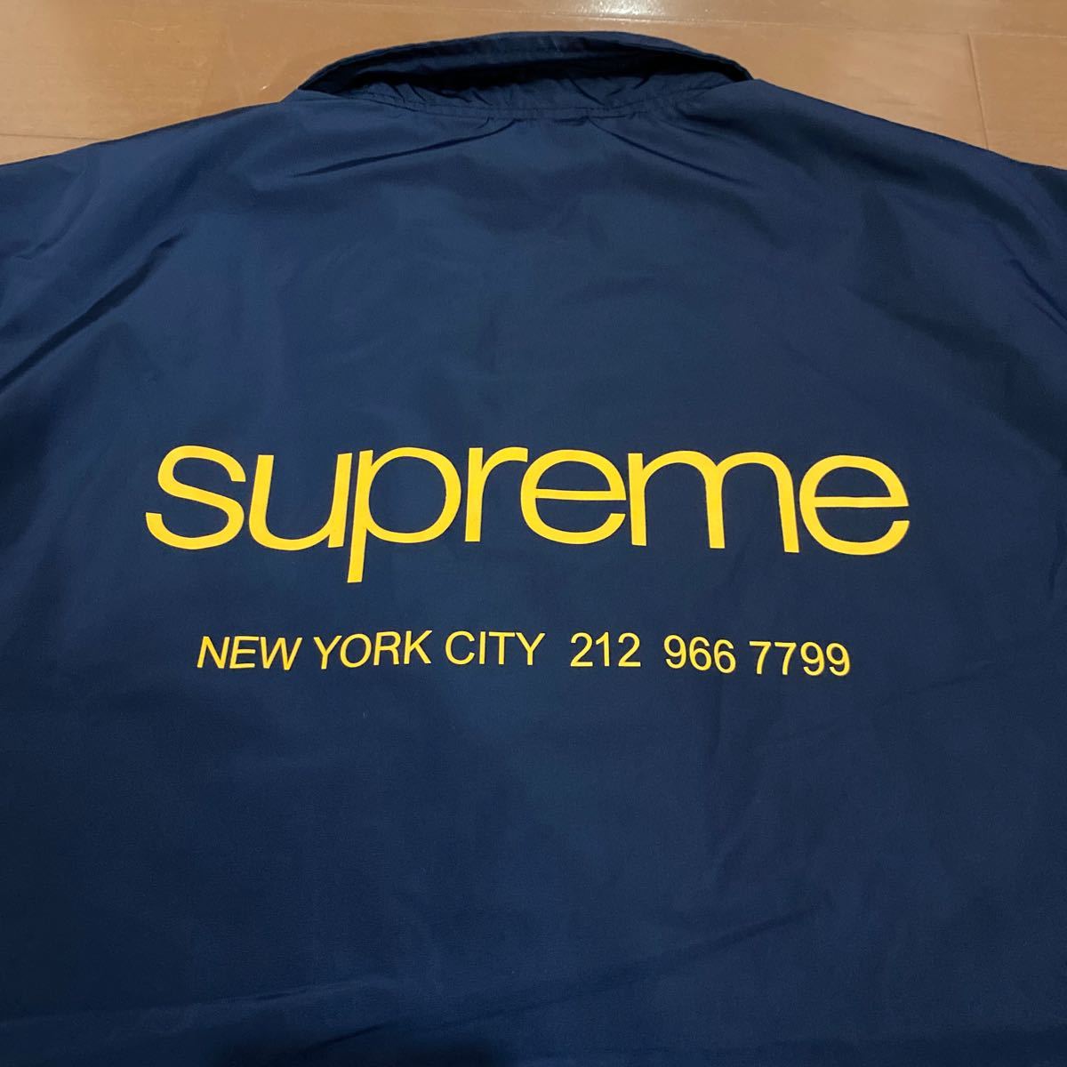 XL Supreme NYC Coaches Jacket Navy シュプリーム ニューヨーク シティ コーチ ジャケット box logo ボックス ロゴ classic クラシック_画像9