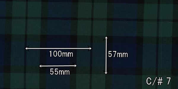 900908《生地の切売》タータンチェック柄 黄色系 ツイル 綿100% 112cm幅【50cm単位】_サイズ