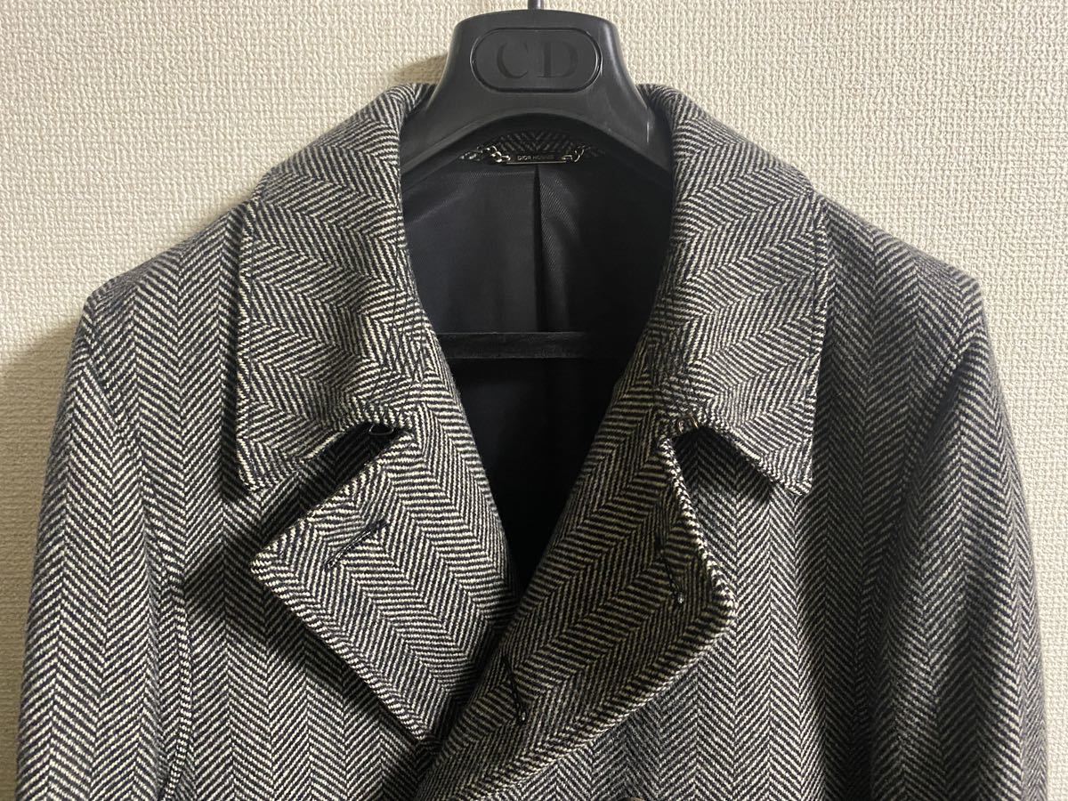 04aw dior homme ダブルロングコート Pコート ディオールオム 44 04aw dior homme ダブルロングコート Pコート ディオールオム 44