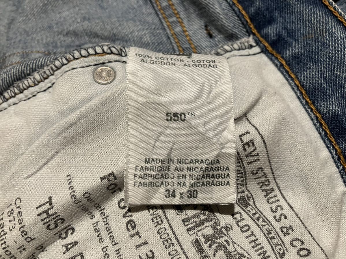 リーバイス 550 USA輸入　w34 デニムパンツ　100円スタート　売り切り　ジーンズ　太め　古着　Levi‘s _画像6