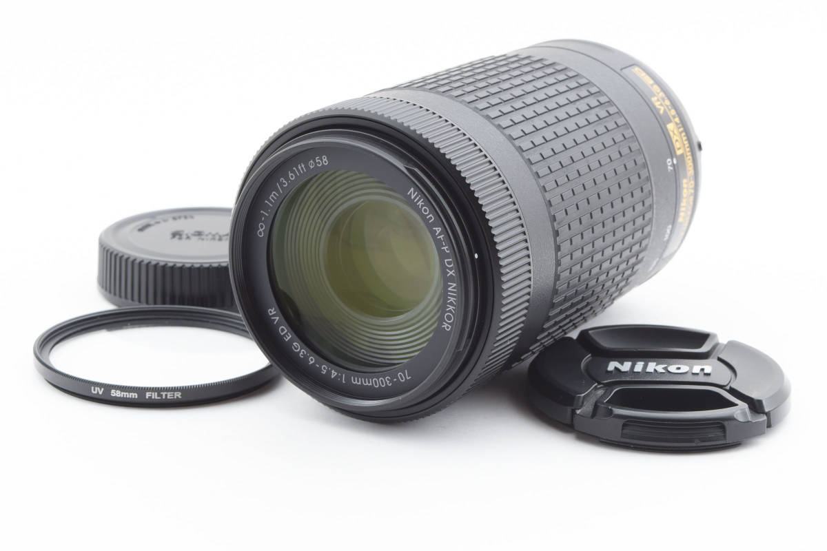 【美品】 Nikon AF-P DX NIKKOR 70-300mm f/4.5-6.3G ED DX VR Zoom ニコン AFズームレンズ 1129 2903