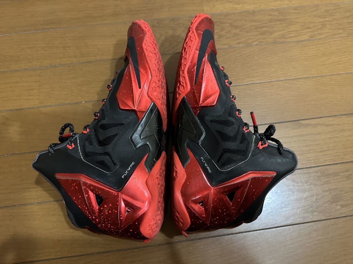 27.5cm NIKE Lebron11 レブロン11 マイアミヒート　レッド　赤_画像4